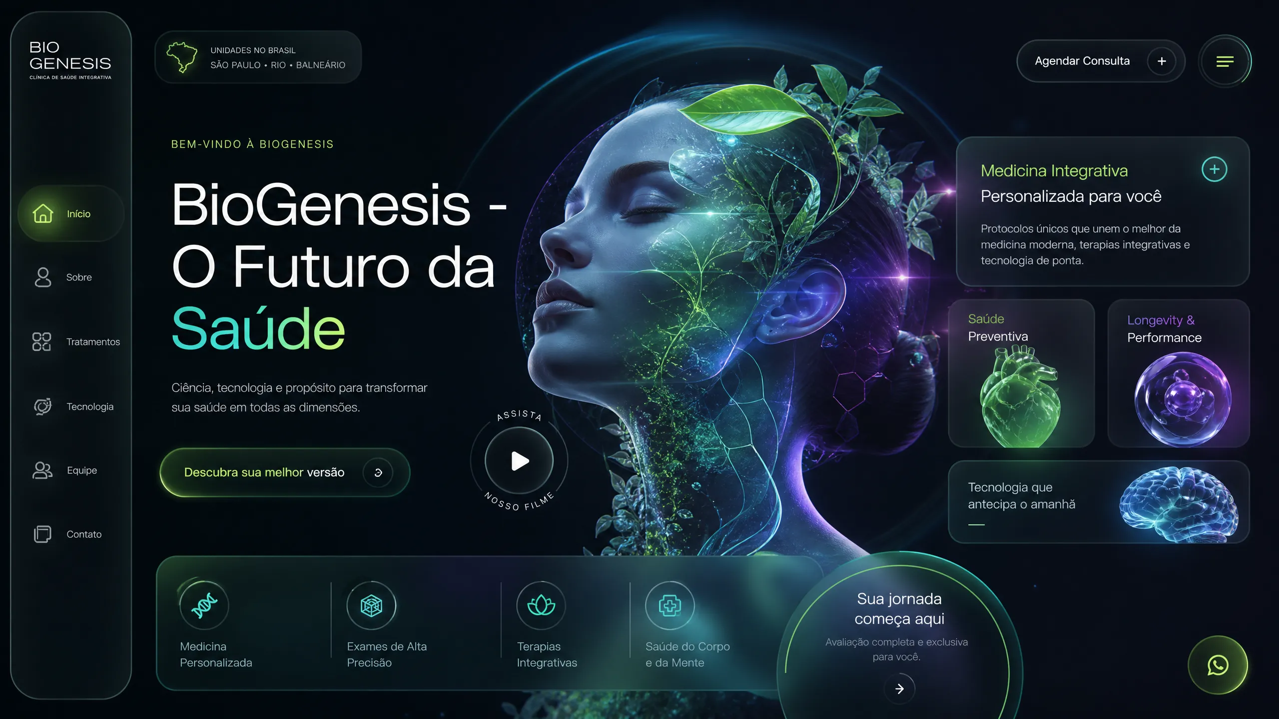 Modelo de site para Clínicas 3