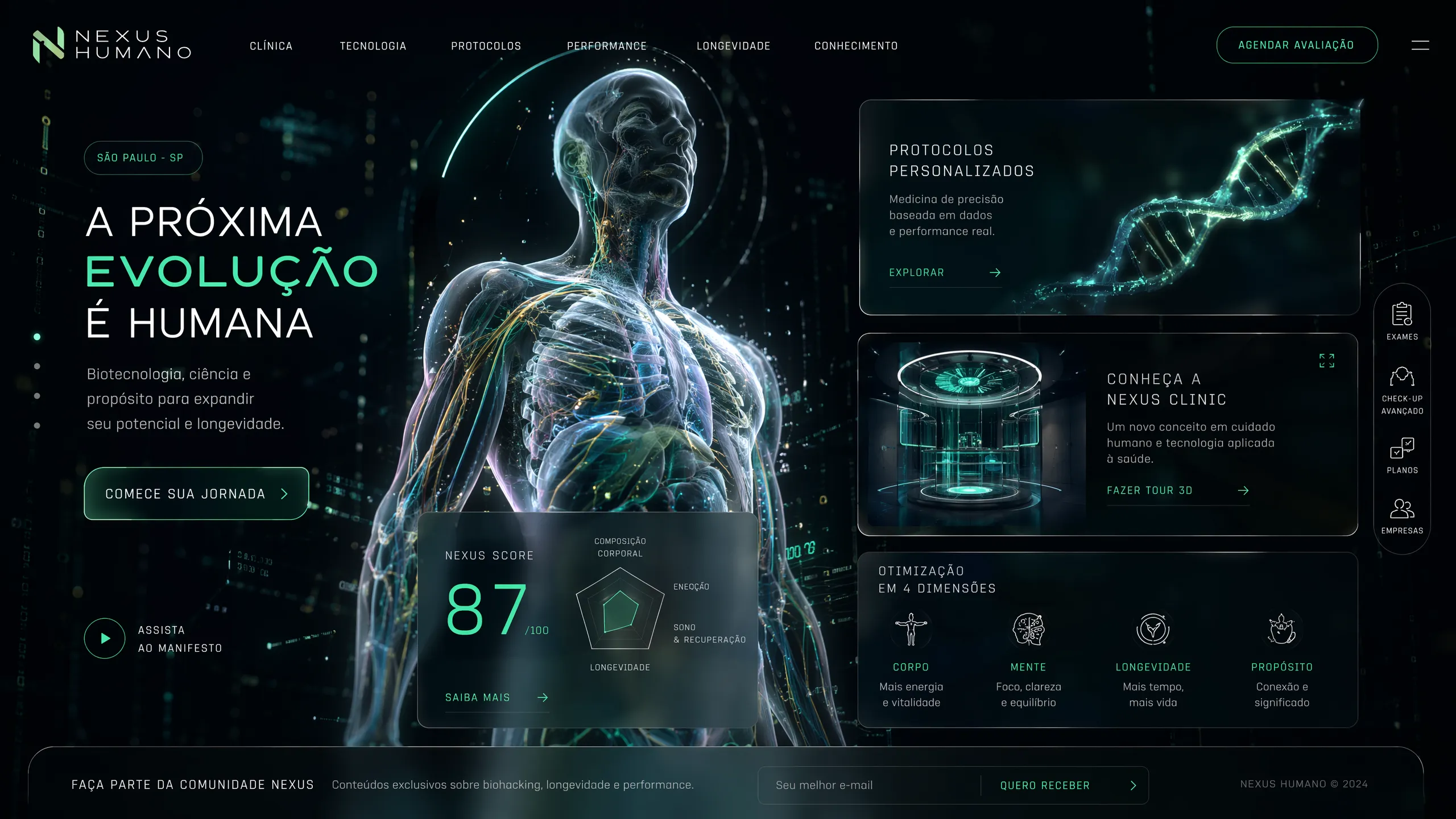 Modelo de site para Clínicas 6