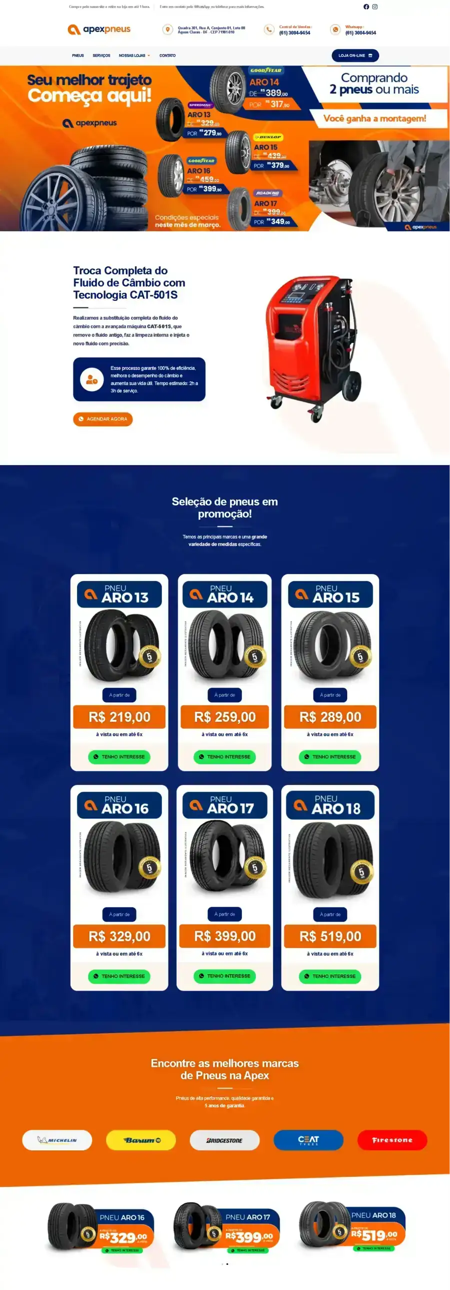 Interface de alta conversão criada pela Page Test